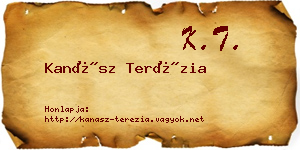 Kanász Terézia névjegykártya