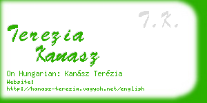 terezia kanasz business card